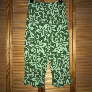 Kahala‎ Green Tropical Capris Size 10